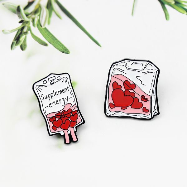 energy supplement creative blood bag enamel brooch frozen blood ice lapel pin love donation doctor nurse fashion, Gray
energy supplement creative blood bag enamel brooch frozen blood ice lapel pin love donation doctor nurse fashion, Gray