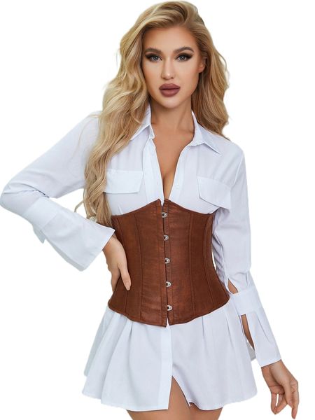 grommet lace up corset with thong y6ky#, Black;red 
grommet lace up corset with thong y6ky#, Black;red