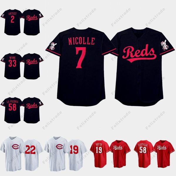 reds #19 joey votto players weekend nickname jersey donovan solano jonathan india albert almora jr. matt reynolds nick senzel kyle farmer jo, Blue;black
reds #19 joey votto players weekend nickname jersey donovan solano jonathan india albert almora jr. matt reynolds nick senzel kyle farmer jo, Blue;black