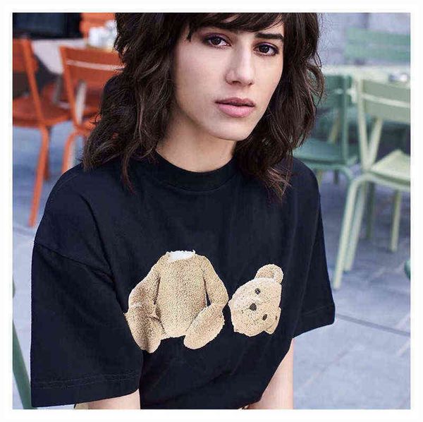 summer designer short-sleeved t shirt men and women teddy bear print t-shirt men's european american fashion casual loose1, White;black
summer designer short-sleeved t shirt men and women teddy bear print t-shirt men's european american fashion casual loose1, White;black