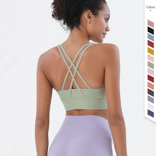 gym clothes woman sport bra underwear yoga cross back tanks womens backless camis fitness shockproof sports running high-strength u padded s, White
gym clothes woman sport bra underwear yoga cross back tanks womens backless camis fitness shockproof sports running high-strength u padded s, White
