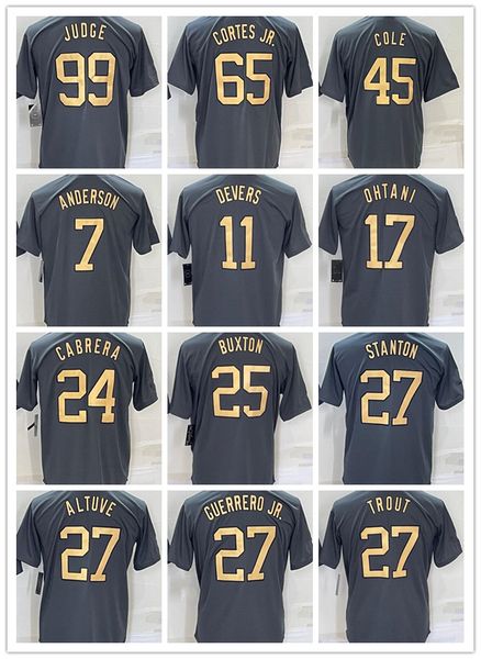 2022 all star baseball ohtani 17 altuve 27 arraez 2 buxton 25 devers 11 trout judge 99 anderson 7 stanton cabrera 24 rodriguez 44 guerrero j, Blue;black
2022 all star baseball ohtani 17 altuve 27 arraez 2 buxton 25 devers 11 trout judge 99 anderson 7 stanton cabrera 24 rodriguez 44 guerrero j, Blue;black