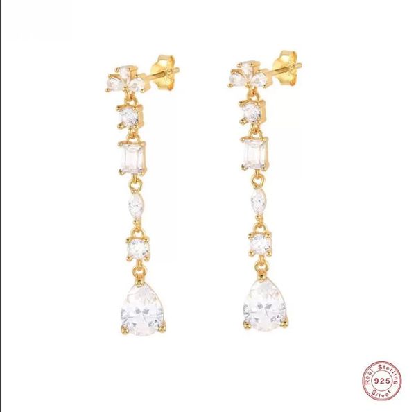 dangle & chandelier 925 sterling silver stunning water drop clear zircons charm chain tassel earrings for women elegant party jewelryda
dangle & chandelier 925 sterling silver stunning water drop clear zircons charm chain tassel earrings for women elegant party jewelryda