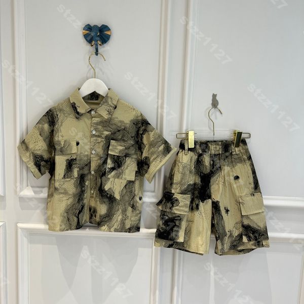 fashion kids camouflage shirts shorts set summer luxury tracksuit casual short sleeve shirt cotton 2 piece suit brand size 100-160 designer, White
fashion kids camouflage shirts shorts set summer luxury tracksuit casual short sleeve shirt cotton 2 piece suit brand size 100-160 designer, White