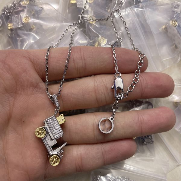 women men letter car pendant necklace exquisite gift jewelry charm trendy personality necklaces hip hop chain accessories with box, Silver
women men letter car pendant necklace exquisite gift jewelry charm trendy personality necklaces hip hop chain accessories with box, Silver
