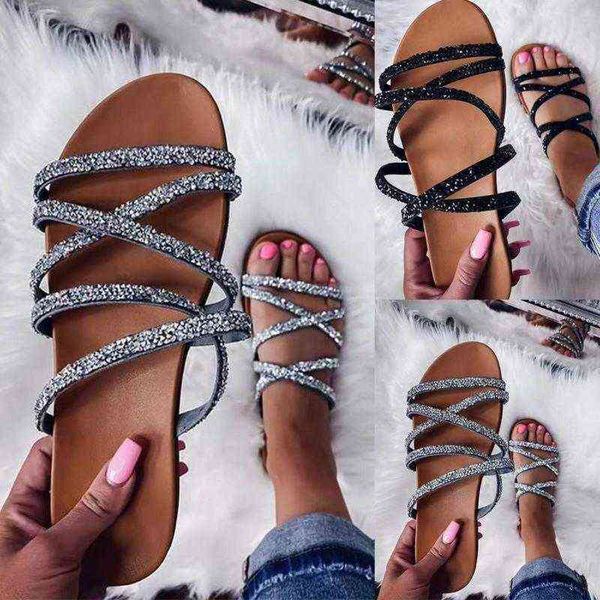new summer women shoes fashion sandals open toe slippers rhinestone flat casual ladies ytmtloy indoor zapatillas mujer casa 220610, Black
new summer women shoes fashion sandals open toe slippers rhinestone flat casual ladies ytmtloy indoor zapatillas mujer casa 220610, Black