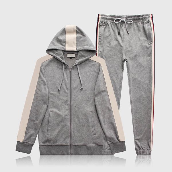 new designer mens tracksuit luxury printing casual suits jackets + pants autumn winter zipper kits running mens hooded sports tracksuit men, Gray
new designer mens tracksuit luxury printing casual suits jackets + pants autumn winter zipper kits running mens hooded sports tracksuit men, Gray