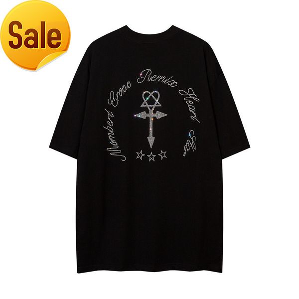 2022 fashion brand design men and women style factory direct sales cross short sleeve t-shirt men's street women's, White;black
2022 fashion brand design men and women style factory direct sales cross short sleeve t-shirt men's street women's, White;black