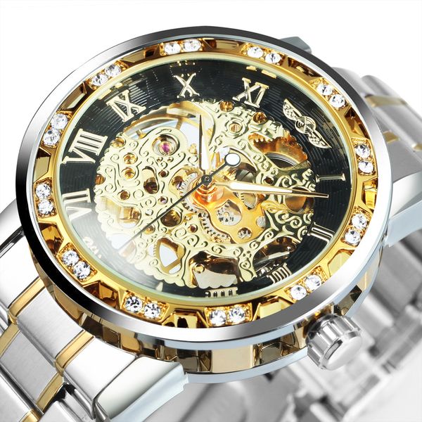 winner transparent skeleton watch for men mechanical wristwatches diamond watches mens luxury stainless steel strap clock 220621, Slivery;brown
winner transparent skeleton watch for men mechanical wristwatches diamond watches mens luxury stainless steel strap clock 220621, Slivery;brown