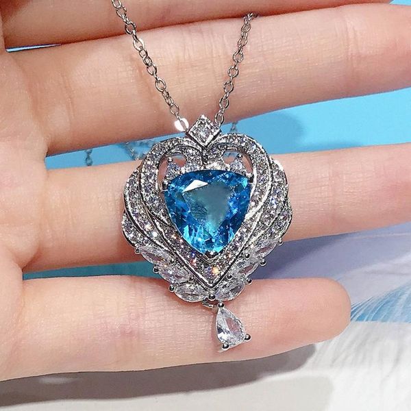 lockets heart of ocean blue crystal z gemstones diamonds pendant necklaces for women 18k white gold silver color jewelry bijoux gift
lockets heart of ocean blue crystal z gemstones diamonds pendant necklaces for women 18k white gold silver color jewelry bijoux gift