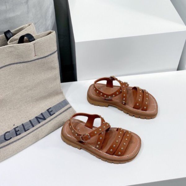 sandals brown studded gladiator chunky sandals adjustable buckle ankle-strap sandal vegetal flats shoes platform luxury designers slides xvd, Black
sandals brown studded gladiator chunky sandals adjustable buckle ankle-strap sandal vegetal flats shoes platform luxury designers slides xvd, Black