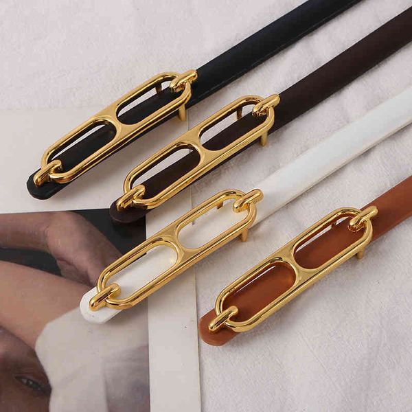 belts women's soft leather thin belt fashion gold buckle with dress sweater ins style 2022, Black;brown 
belts women's soft leather thin belt fashion gold buckle with dress sweater ins style 2022, Black;brown