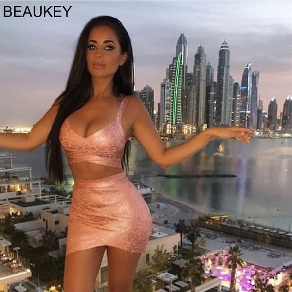 beaukey quality 2 piece set shinny metallic rose gold bandage bodycon dress mini short party night club dress set y200418, Black;pink
beaukey quality 2 piece set shinny metallic rose gold bandage bodycon dress mini short party night club dress set y200418, Black;pink