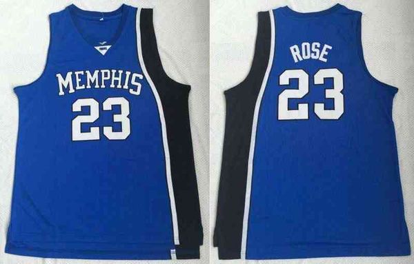 men college 23 basketball derrick rose jersey blue university tigers uniform sport, Black
men college 23 basketball derrick rose jersey blue university tigers uniform sport, Black