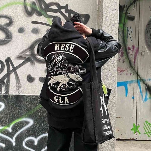 rep ative black five limited evil dog embroidery stitched leather sleeve baseball jacket men's and women's cotton jacket for lover, Black;brown
rep ative black five limited evil dog embroidery stitched leather sleeve baseball jacket men's and women's cotton jacket for lover, Black;brown