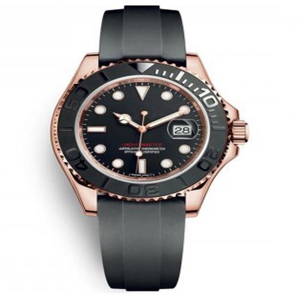 r rose gold black dial two-way rotating rubber strap automatic mechanical men's stainless steel watch296r, Slivery;brown
r rose gold black dial two-way rotating rubber strap automatic mechanical men's stainless steel watch296r, Slivery;brown