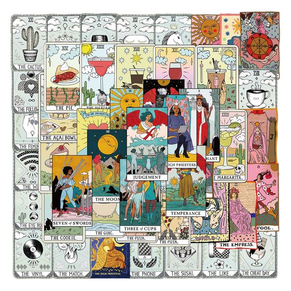 50pcs new tarot graffiti waterproof sticker suitcase notebook mobile phone refrigerator skateboard watercup helmet
50pcs new tarot graffiti waterproof sticker suitcase notebook mobile phone refrigerator skateboard watercup helmet