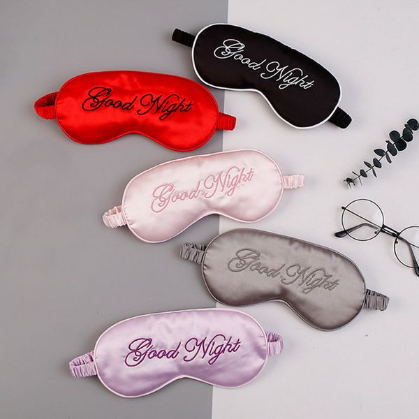 silk sleep mask ice pack sleeping eye cover night sort silk blindfold for women men good night pattern embroidery relax bandage cx220516
silk sleep mask ice pack sleeping eye cover night sort silk blindfold for women men good night pattern embroidery relax bandage cx220516