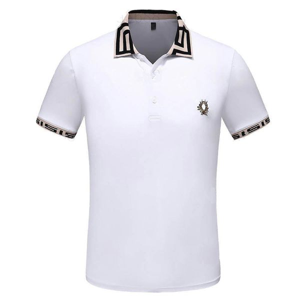 mens designer polo shirt fashion men polos shirts print casual short sleeve t-shirts turn-down collar clothing, White;black
mens designer polo shirt fashion men polos shirts print casual short sleeve t-shirts turn-down collar clothing, White;black