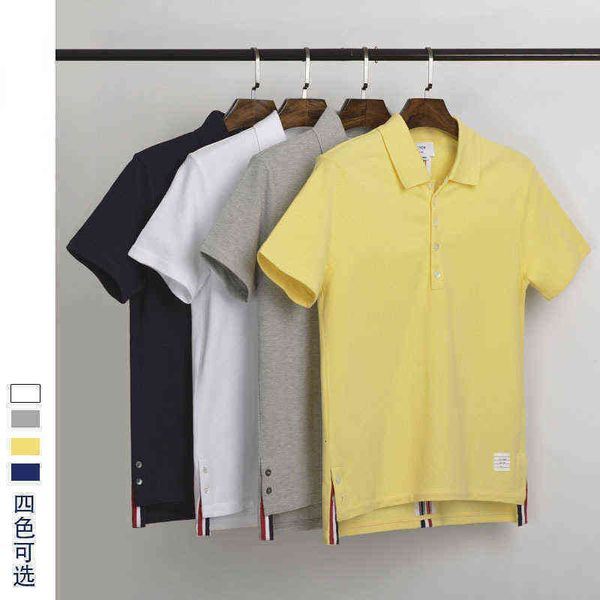 back ribbon tb polo designer embroidery knitwear business correct version simple solid color business casual outdoor summer unisex, White;black
back ribbon tb polo designer embroidery knitwear business correct version simple solid color business casual outdoor summer unisex, White;black