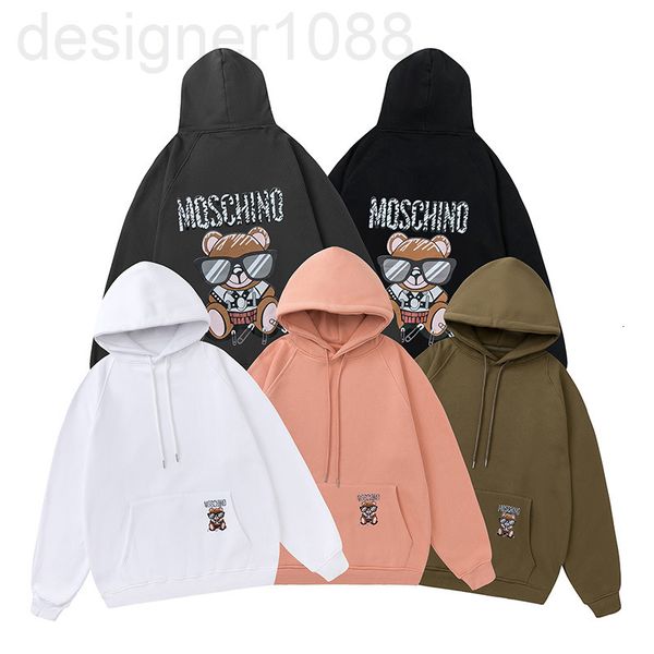 men's hoodies & sweatshirts designer 2021 autumn winter new back glasses pin bear printed sweater casual couple men's and women�, Black
men's hoodies & sweatshirts designer 2021 autumn winter new back glasses pin bear printed sweater casual couple men's and women�, Black