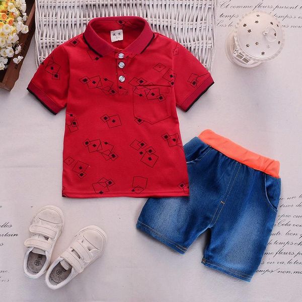 boys short sleeve clothing set boy cotton lapel print t-shirt pants 2 pieces children clothes suit, White
boys short sleeve clothing set boy cotton lapel print t-shirt pants 2 pieces children clothes suit, White