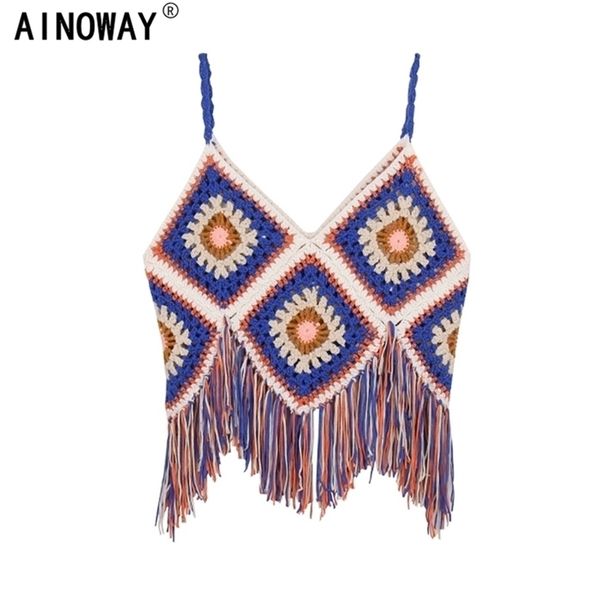 vintage chic fashion women hollow out floral embroidery sleeveless bohemian knitted cotton beach tassel boho camis 220325, White
vintage chic fashion women hollow out floral embroidery sleeveless bohemian knitted cotton beach tassel boho camis 220325, White