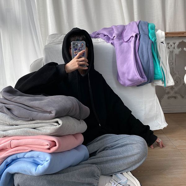 hybskr basic hoodies solid color men's big size pullovers korean style fashion male streetwear hip hop hooded sweatshirt 220816, Black
hybskr basic hoodies solid color men's big size pullovers korean style fashion male streetwear hip hop hooded sweatshirt 220816, Black