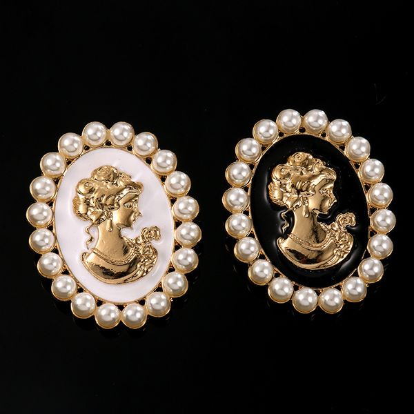 court debutante pearl brooches women retro beauty face corsage wedding dress suits jewelry brooch pins lady, Gray
court debutante pearl brooches women retro beauty face corsage wedding dress suits jewelry brooch pins lady, Gray