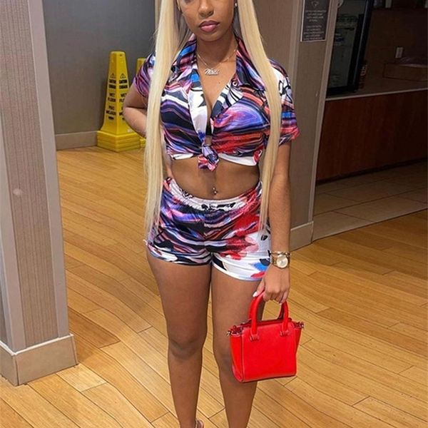kliou multi-color print two piece set casual short sleeve pleat high waist elastic shorts acctivewear female tracksuit 220510, White
kliou multi-color print two piece set casual short sleeve pleat high waist elastic shorts acctivewear female tracksuit 220510, White