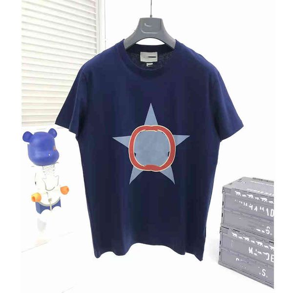 women's t-shirt summer double ring five-star short sleeve t-shirt for men and women, White
women's t-shirt summer double ring five-star short sleeve t-shirt for men and women, White