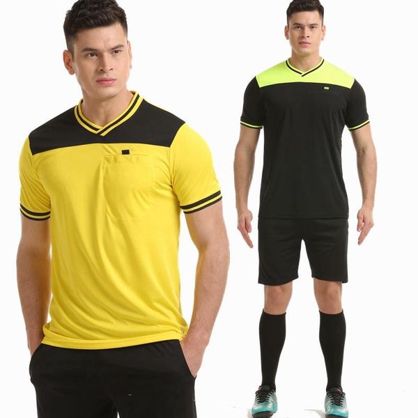 2022 soccer sets referee jerseys kit v-neck football professional competition referee clothing judge uniforms short sportswear, Black
2022 soccer sets referee jerseys kit v-neck football professional competition referee clothing judge uniforms short sportswear, Black