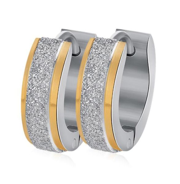 14k plated gold hoop hip hop earrings frosting earrings, Golden;silver
14k plated gold hoop hip hop earrings frosting earrings, Golden;silver