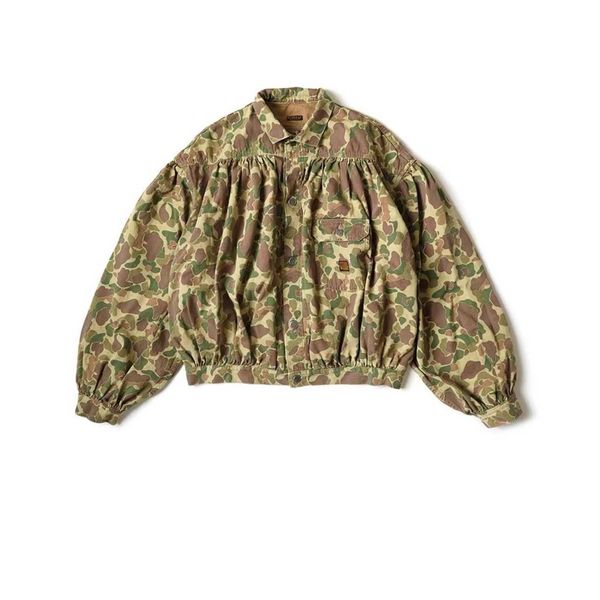 extinct kapital limited hirata hohiro japanese cotton camouflage loose pleated jacket long sleeved shirt, Black;brown
extinct kapital limited hirata hohiro japanese cotton camouflage loose pleated jacket long sleeved shirt, Black;brown