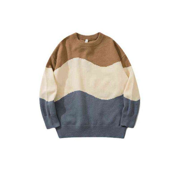 2021 new arrival color block stylish men hip hop knitted sweater casual knitwear women pullover korean fashion clothing sueter t220730, White;black
2021 new arrival color block stylish men hip hop knitted sweater casual knitwear women pullover korean fashion clothing sueter t220730, White;black