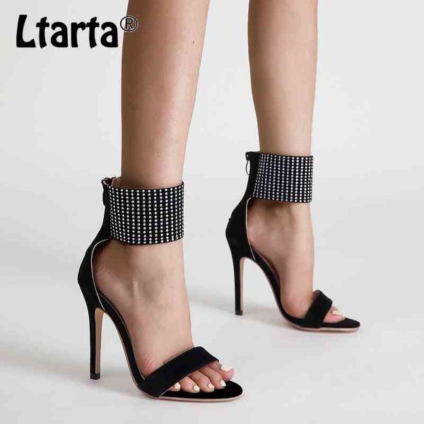 sandals ltarta summer fashion rhinestone high heeled sandals suede with hollow high heeled shoes banquet women's shoes jxq 220318, Black
sandals ltarta summer fashion rhinestone high heeled sandals suede with hollow high heeled shoes banquet women's shoes jxq 220318, Black