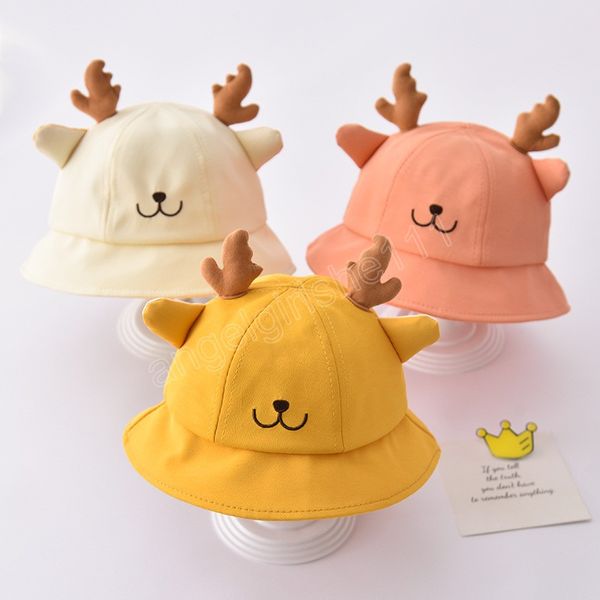 summer girl baby sun hat cute antlers boy kids breathable bucket hat outdoor beach uv protection fisherman hat, Yellow
summer girl baby sun hat cute antlers boy kids breathable bucket hat outdoor beach uv protection fisherman hat, Yellow