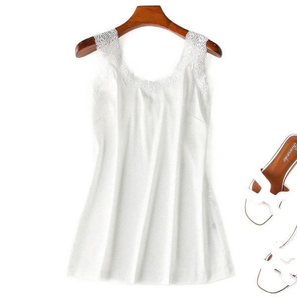 ole high-end satin vest 2022 summer stitching lace strap anti-light backing 80731 r60c#, White
ole high-end satin vest 2022 summer stitching lace strap anti-light backing 80731 r60c#, White