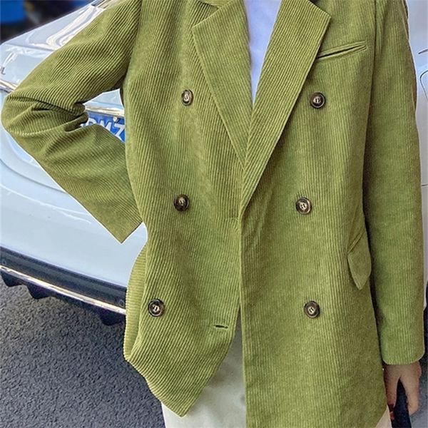 sungtin corduroy double breasted oversized blazer jacket women loose office lady suit blazer coat korean chic solid outwear 220402, White;black
sungtin corduroy double breasted oversized blazer jacket women loose office lady suit blazer coat korean chic solid outwear 220402, White;black