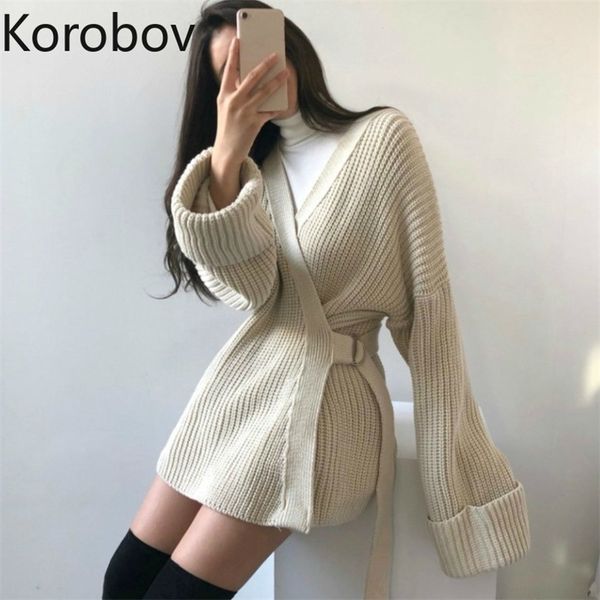 autumn winter new chic women cardigans korean v neck long sleeve lacing female sweaters 2020 office lady outwear knitwear lj201114, White;black
autumn winter new chic women cardigans korean v neck long sleeve lacing female sweaters 2020 office lady outwear knitwear lj201114, White;black