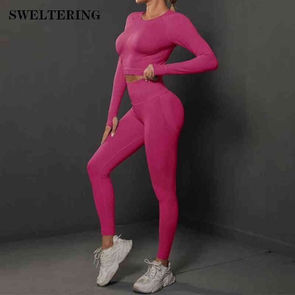 2 pieces seamless women yoga set workout sportswear gym clothing fitness long sleeve crop high waist leggings sports suits t220725, White;red
2 pieces seamless women yoga set workout sportswear gym clothing fitness long sleeve crop high waist leggings sports suits t220725, White;red