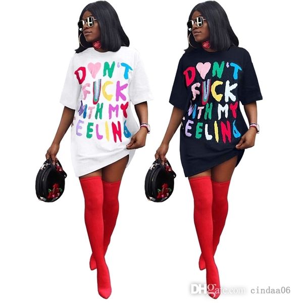 2022 designer dress womens casual t-shirt dresses multicolor contrast letter print shirt white and black clothing, Black;gray
2022 designer dress womens casual t-shirt dresses multicolor contrast letter print shirt white and black clothing, Black;gray