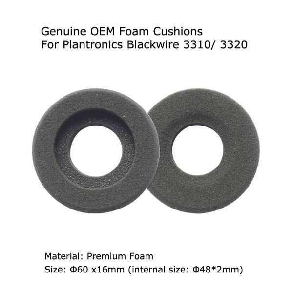 genuine oem foam ear cushion pads earpads spare headset accessories for plantronics blackwire 3310 3320
genuine oem foam ear cushion pads earpads spare headset accessories for plantronics blackwire 3310 3320