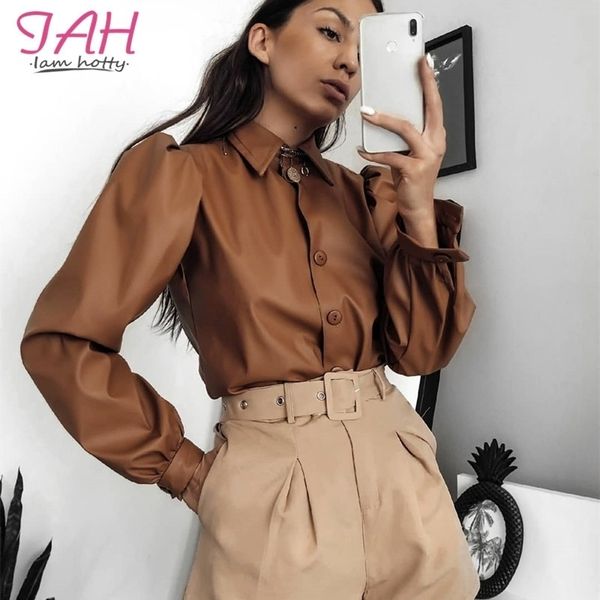 iamty fashion elegant puff sleeve blouse shirt button turndown neck casual office shirt autumn solid basic women blouses y200403, White
iamty fashion elegant puff sleeve blouse shirt button turndown neck casual office shirt autumn solid basic women blouses y200403, White