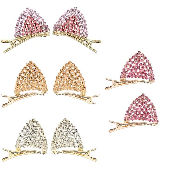 rhinestone inlaid hair clips cute cat ear hairpins glitter sparkly crocodile barrette delicate side clip headwear for women girls hair acces, Slivery;white
rhinestone inlaid hair clips cute cat ear hairpins glitter sparkly crocodile barrette delicate side clip headwear for women girls hair acces, Slivery;white