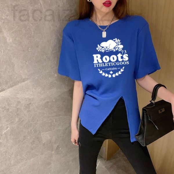 women's t-shirt designer female design sense niche 2022 summer loose and chic split bottomed shirt blue short sleeved t-shirt joar, White
women's t-shirt designer female design sense niche 2022 summer loose and chic split bottomed shirt blue short sleeved t-shirt joar, White