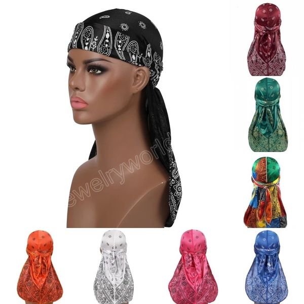 aldult hip hop durag turban cap headtie fashion men womens satin printed long tail bandanas pirate hats, Blue;gray
aldult hip hop durag turban cap headtie fashion men womens satin printed long tail bandanas pirate hats, Blue;gray