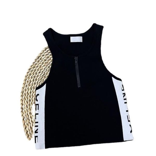 511 2022 summer kint pullover sleeveless crew neck brand same style sweater black plaid luxury womens clothes xue, White;black
511 2022 summer kint pullover sleeveless crew neck brand same style sweater black plaid luxury womens clothes xue, White;black