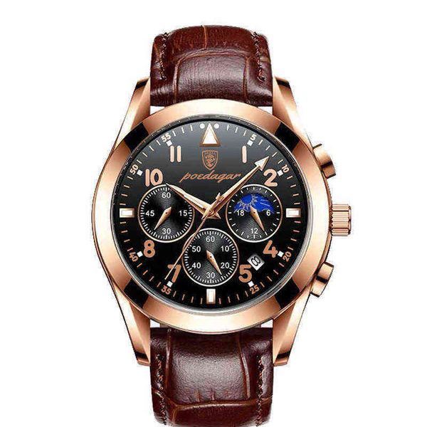 wristwatches 2022 men watches new fashion waterproof luminous leather brand luxury mens quartz wristwatch relogio masculino 220418, Slivery;brown
wristwatches 2022 men watches new fashion waterproof luminous leather brand luxury mens quartz wristwatch relogio masculino 220418, Slivery;brown