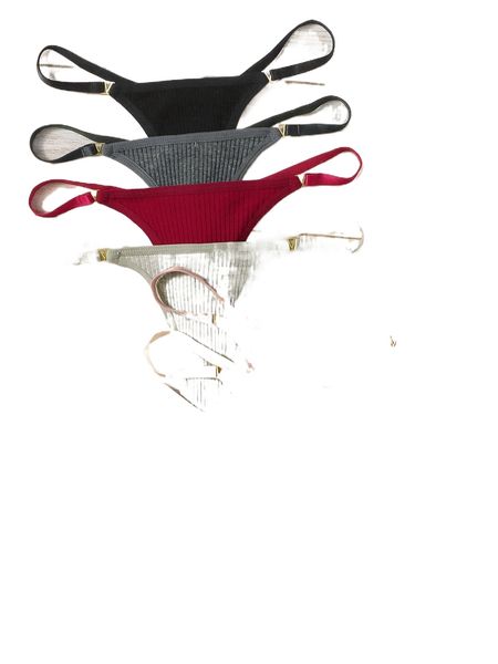 7pack plain rib thong x2mg#, Black;red